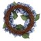 18" Blue Artificial Hydrangea Wreaths - 2-Pack, Silk Flowers with Grapevine Rings - Perfect for Doors, Walls - Elegant Year-Round Decor, Floral Home by Artificial Flowers